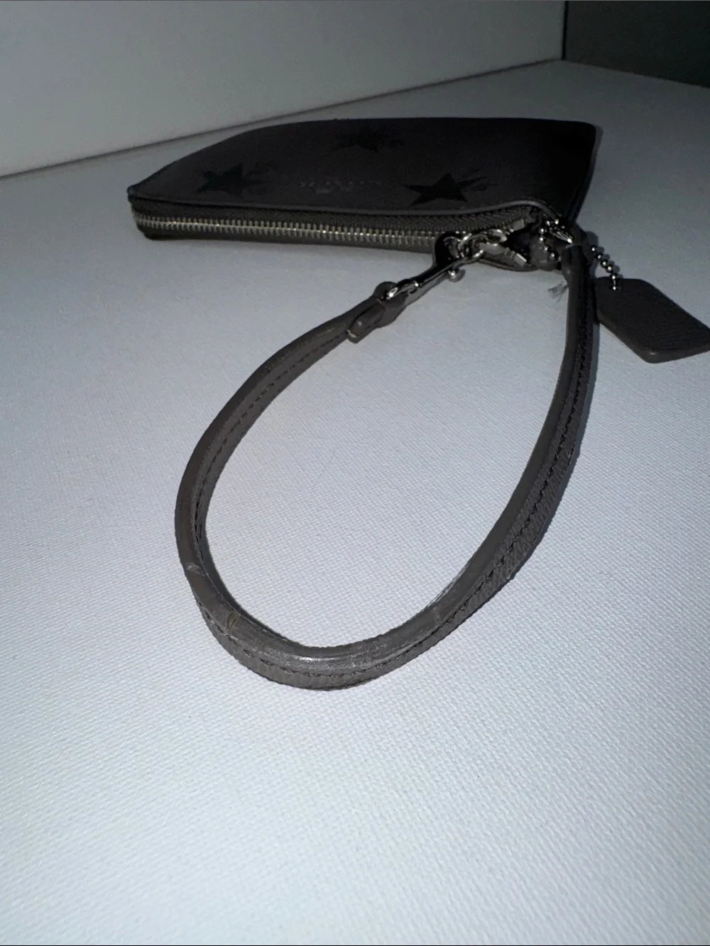 Coach Gray Star Wristlet